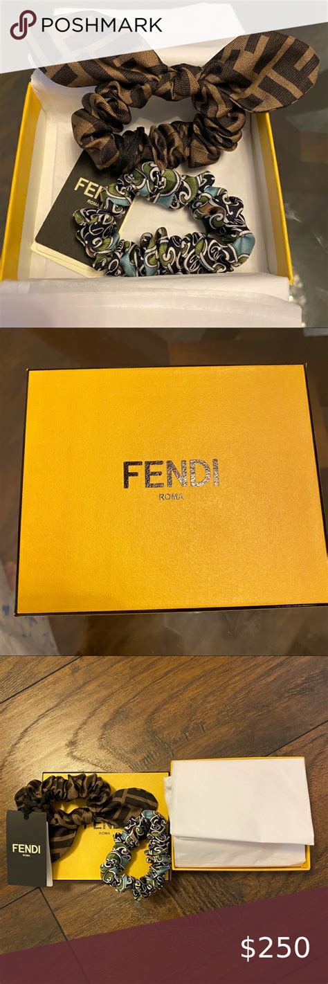 fendi scrunchies|the real real Fendi.